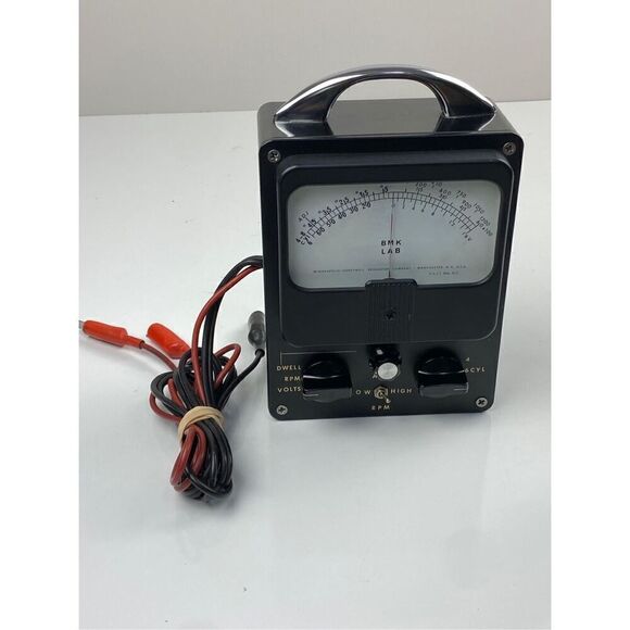Vintage BMK Lab Auto Tune-up Meter BMK-11 Nice Condition Black Rare EB1906 - Picture 4 of 8